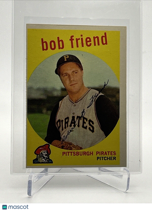 1959 Topps Bob Friend Baseball Card #460 EX Quality #2 FREE SHIPPING