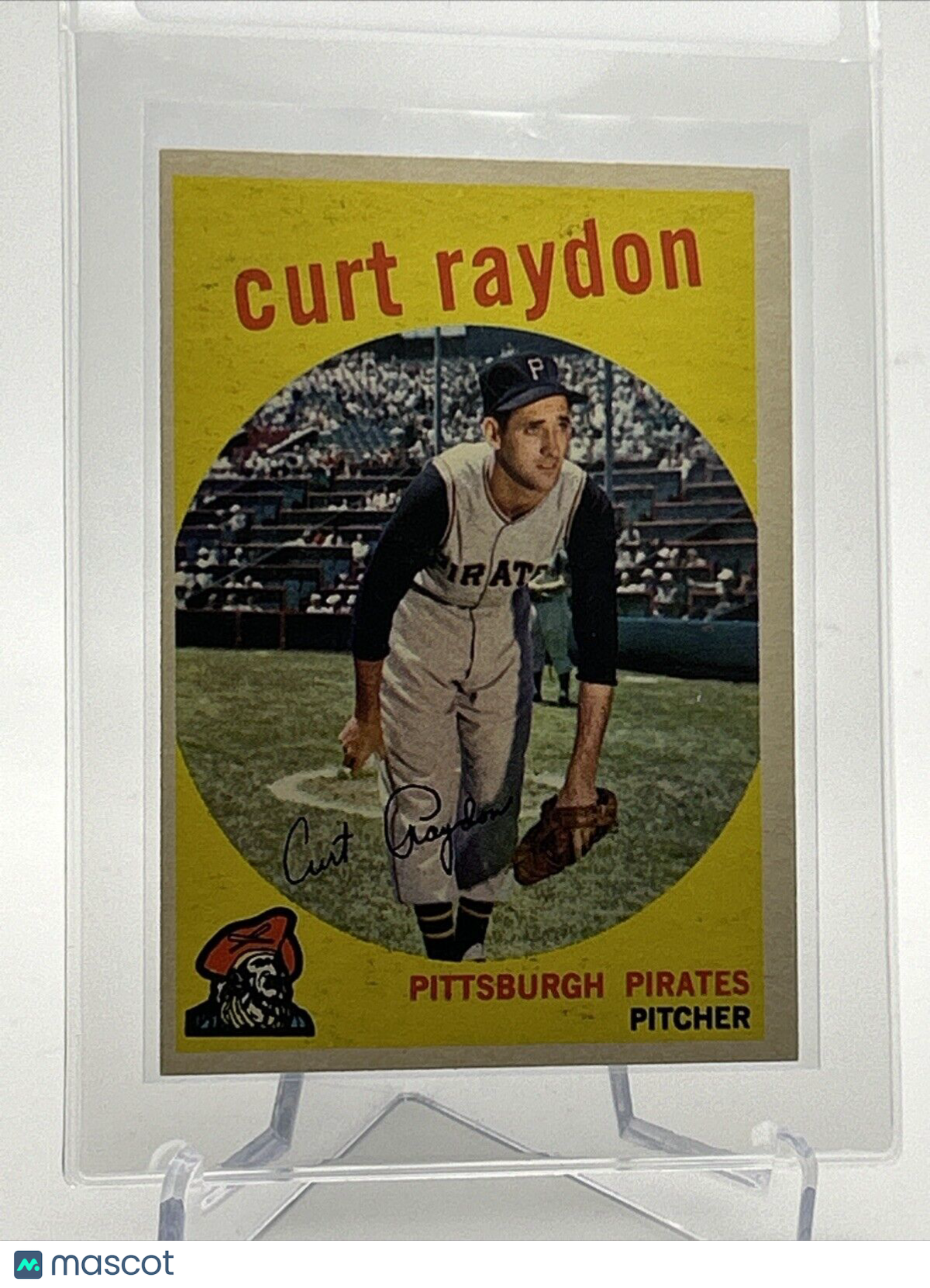 1959 Topps Curt Raydon Baseball Card #305 EX Quality FREE SHIPPING