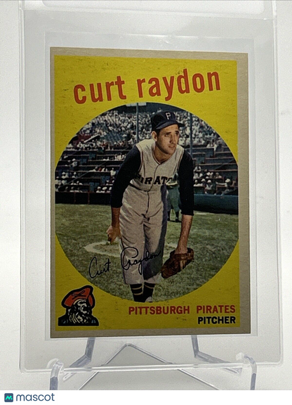 1959 Topps Curt Raydon Baseball Card #305 EX Quality FREE SHIPPING