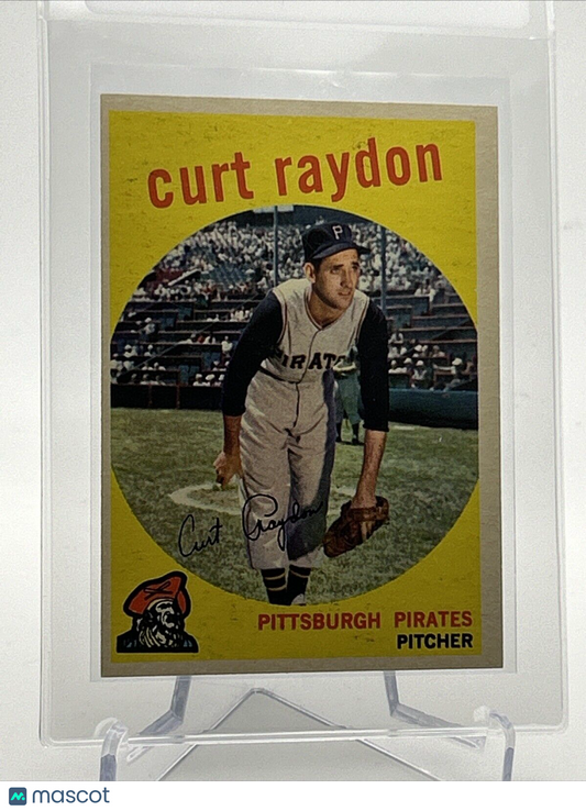 1959 Topps Curt Raydon Baseball Card #305 EX Quality FREE SHIPPING