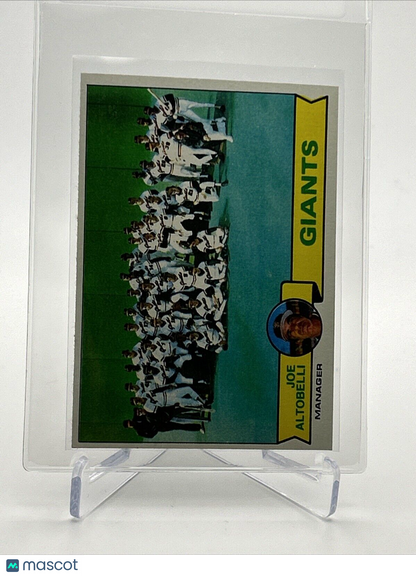 1979 Topps San Francisco Giants/Joe Altobelli Card #356 NM #2 FREE SHIPPING
