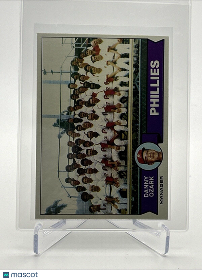 1979 Topps Philadelphia Phillies/Danny Ozark Card #112 Near Mint FREE SHIPPING