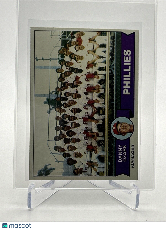 1979 Topps Philadelphia Phillies/Danny Ozark Card #112 Near Mint FREE SHIPPING