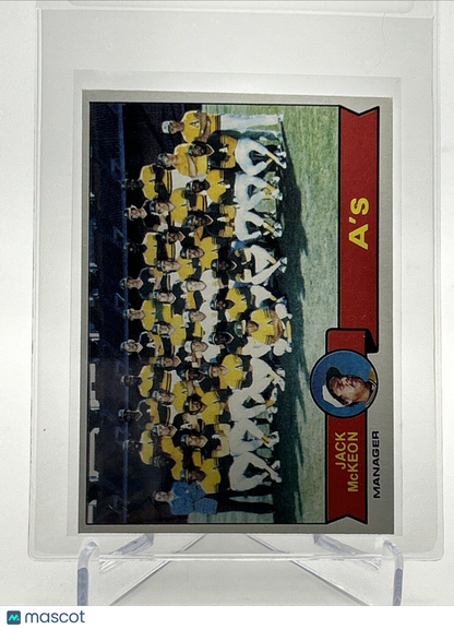 1979 Topps Oakland A's/Jack McKeon Baseball Card #328 Near Mint FREE SHIPPING