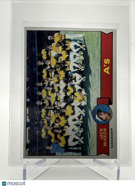 1979 Topps Oakland A's/Jack McKeon Baseball Card #328 Near Mint FREE SHIPPING