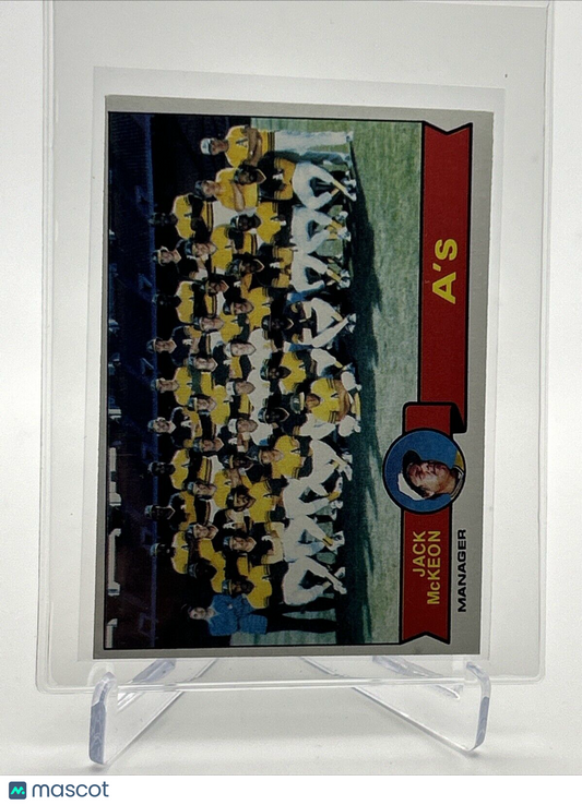 1979 Topps Oakland A's/Jack McKeon Baseball Card #328 NM #4 FREE SHIPPING