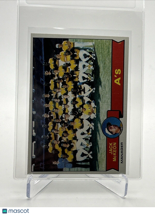 1979 Topps Oakland A's/Jack McKeon Baseball Card #328 NM #5 FREE SHIPPING