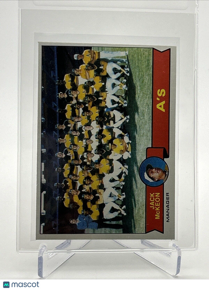 1979 Topps Oakland A's/Jack McKeon Baseball Card #328 NM #3 FREE SHIPPING