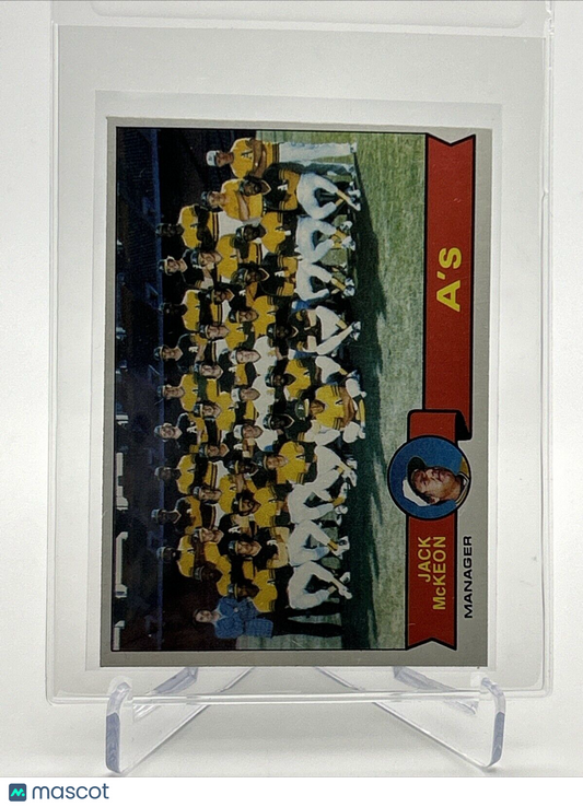 1979 Topps Oakland A's/Jack McKeon Baseball Card #328 NM #3 FREE SHIPPING