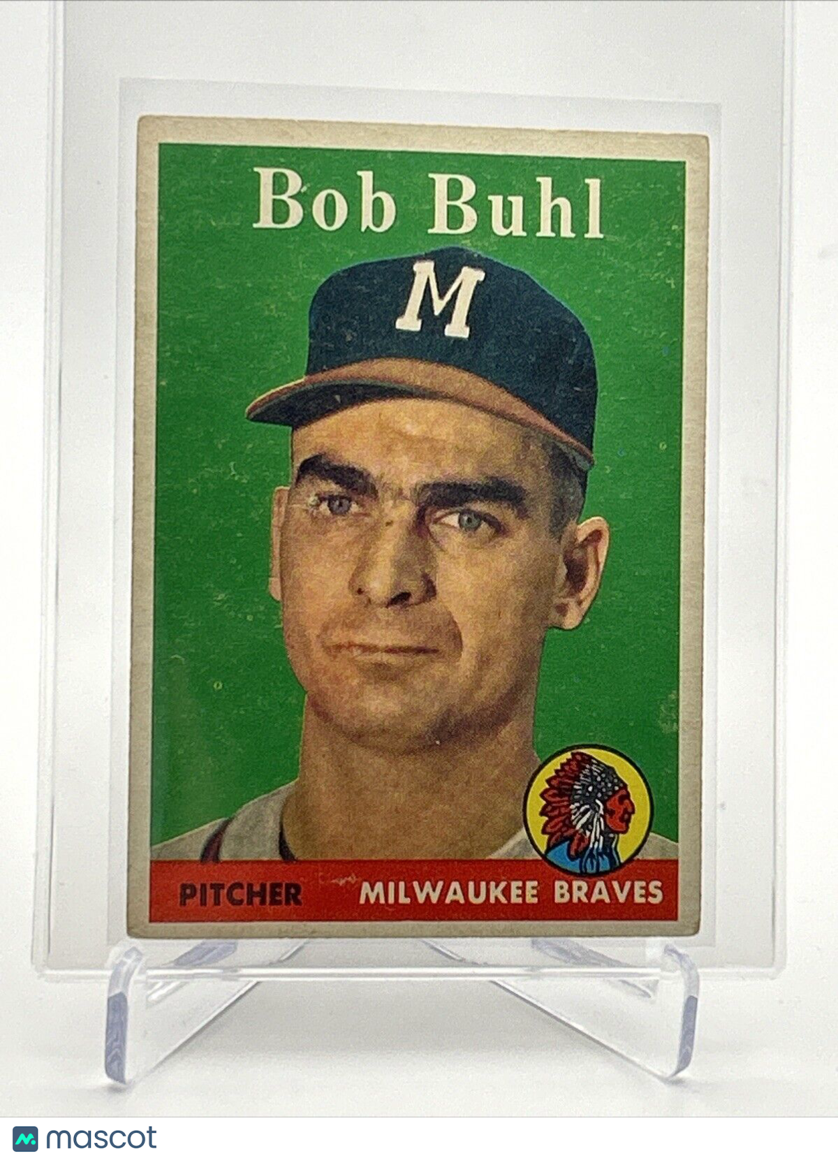 1958 Topps Bob Buhl Baseball Card #176 VG Quality #2 FREE SHIPPING