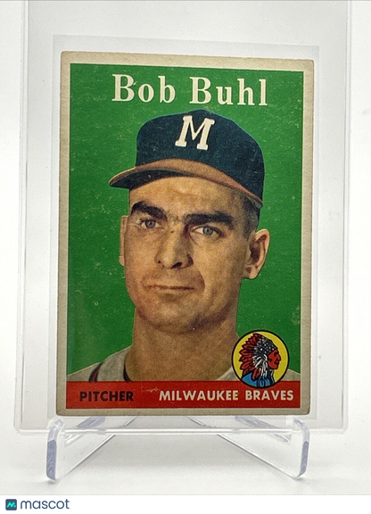 1958 Topps Bob Buhl Baseball Card #176 VG Quality #2 FREE SHIPPING