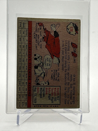 1958 Topps Bob Buhl Baseball Card #176 VG Quality #2 FREE SHIPPING