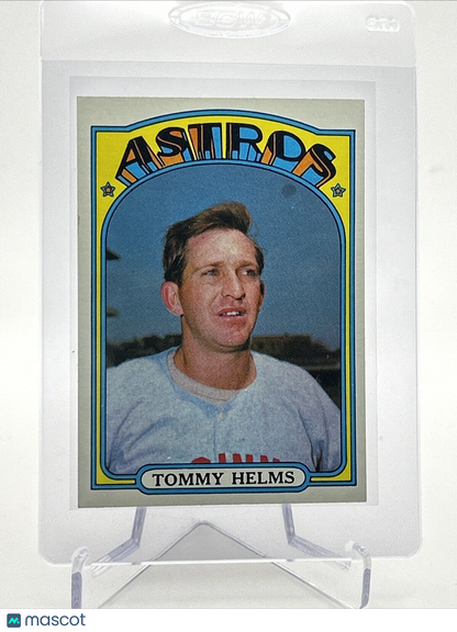 1972 Topps Tommy Helms Baseball Card #204 EX-MT Quality #2 FREE SHIPPING