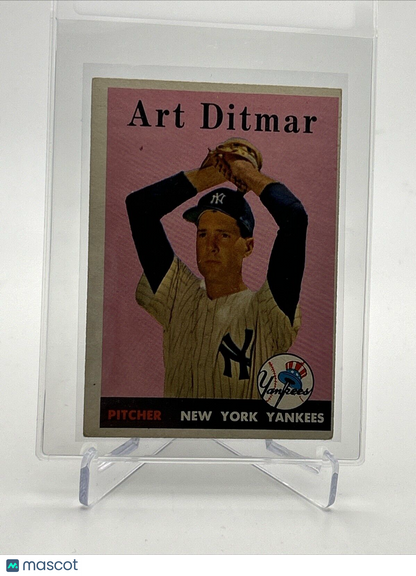 1958 Topps Art Ditmar Baseball Card #354 VG Quality #2 FREE SHIPPING