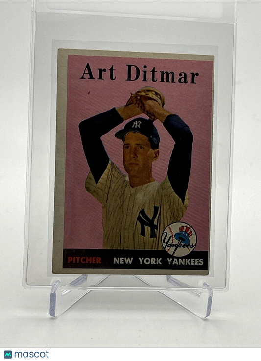 1958 Topps Art Ditmar Baseball Card #354 VG Quality #2 FREE SHIPPING