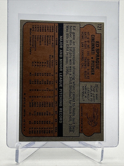 1972 Topps Ed Sprague Baseball Card #121 EX Quality #2 FREE SHIPPING