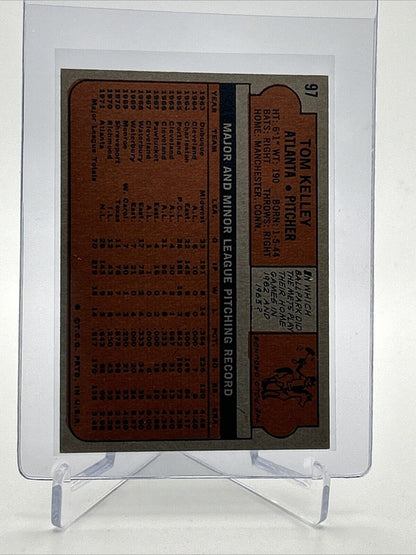 1972 Topps Tom Kelley Baseball Card #97 EX Quality #3 FREE SHIPPING