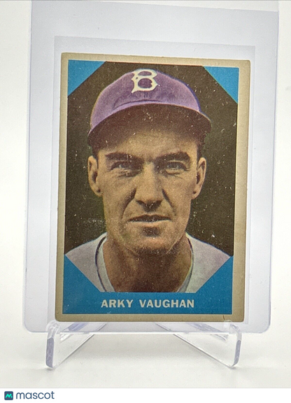 1960 Fleer Baseball Greats Arky Vaughan Card #11 VG Quality #3 FREE SHIPPING
