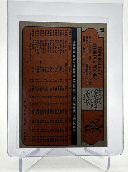 1972 Topps Tom Kelley Baseball Card #97 EX Quality #2 FREE SHIPPING