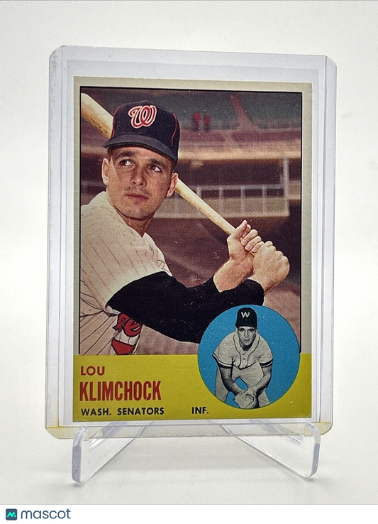 1963 Topps Lou Klimchock Baseball Card #542 EX Quality #2 FREE SHIPPING