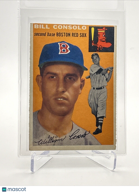 1954 Topps Bill Consolo Rookie Baseball Card #195 VG-EX Quality FREE SHIPPING