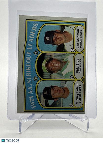 1972 Topps 1971 A.L. Strikeout Leaders Card #96 VG-EX Quality #2 FREE SHIPPING
