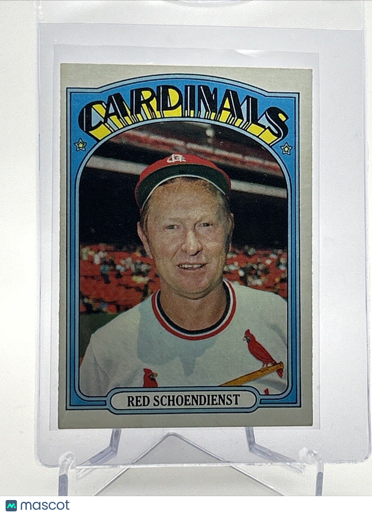 1972 Topps Red Schoendienst Baseball Card #67 VG-EX Quality #2 FREE SHIPPING