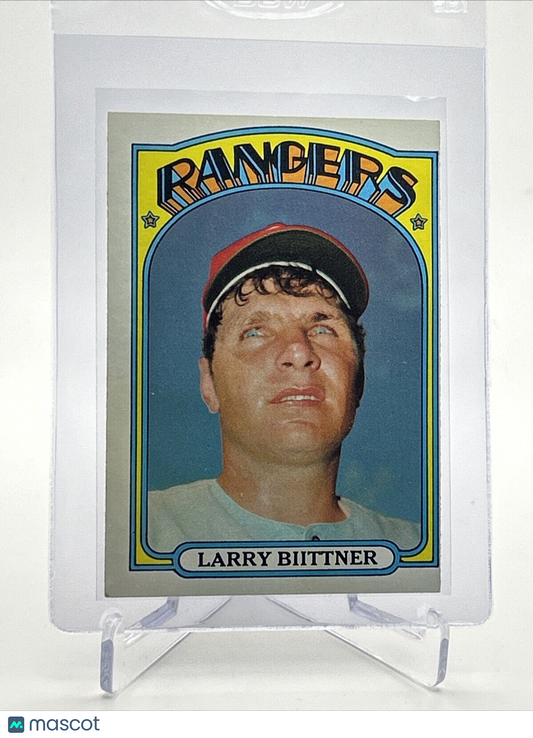 1972 Topps Larry Biittner Rookie Baseball Card #122 VG-EX #2 FREE SHIPPING