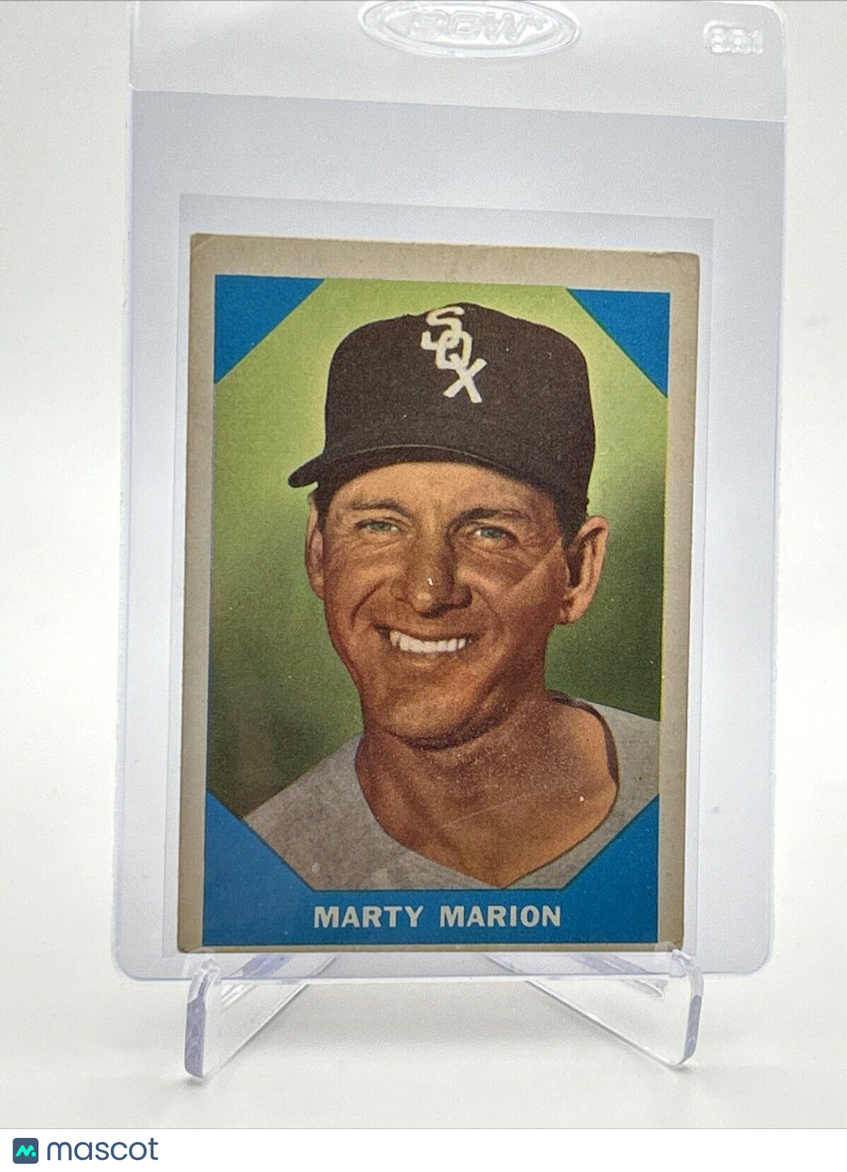 1960 Fleer Baseball Greats Marty Marion Card #19 VG Quality #3 FREE SHIPPING