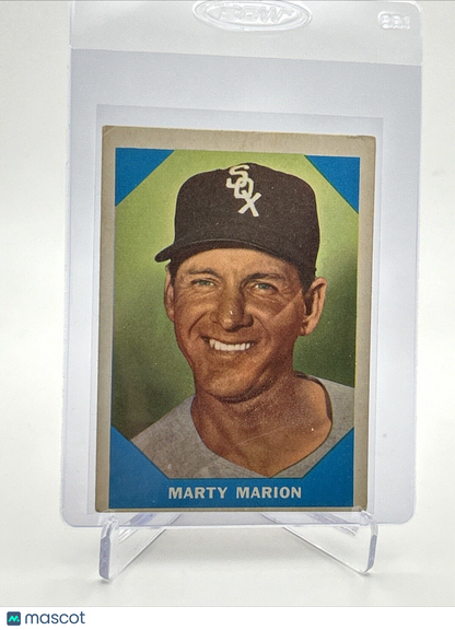 1960 Fleer Baseball Greats Marty Marion Card #19 VG Quality #3 FREE SHIPPING