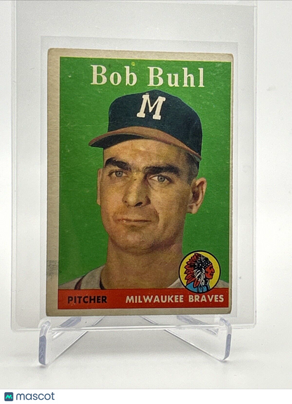1958 Topps Bob Buhl Baseball Card #176 VG Quality #3 FREE SHIPPING