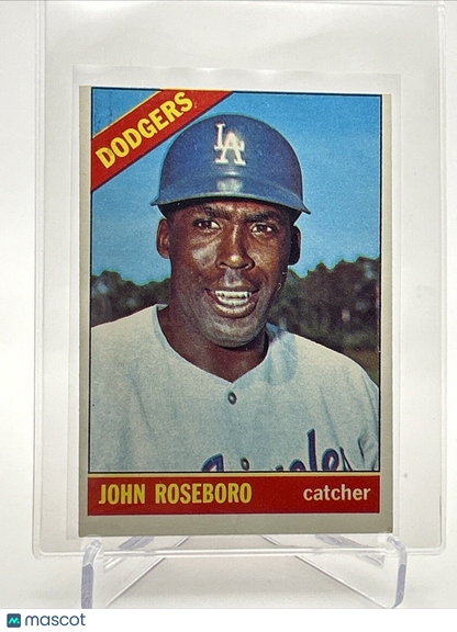 1966 Topps John Roseboro Baseball Card #189 VG Quality #2 FREE SHIPPING