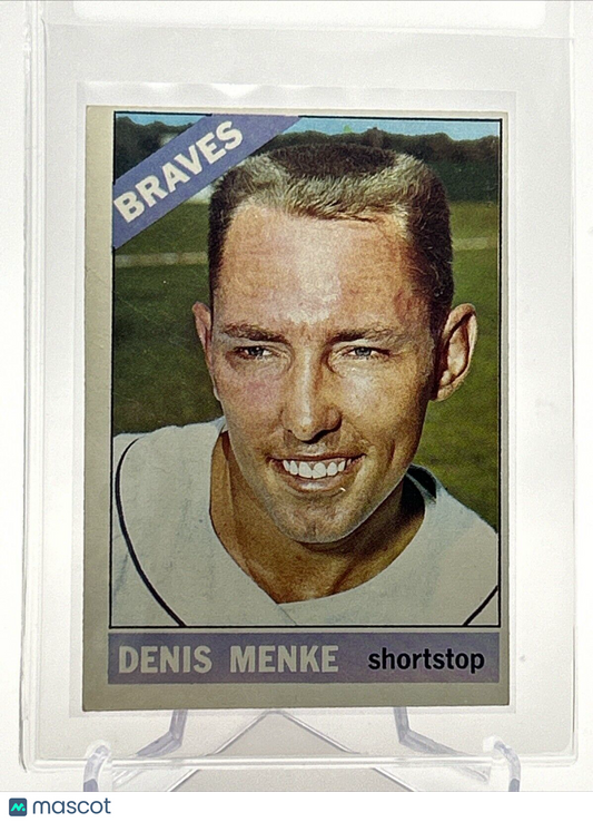 1966 Topps Denis Menke Baseball Card #184 VG Quality #3 FREE SHIPPING