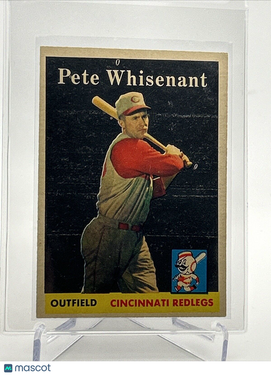 1958 Topps Pete Whisenant Baseball Card #466 VG Quality FREE SHIPPING
