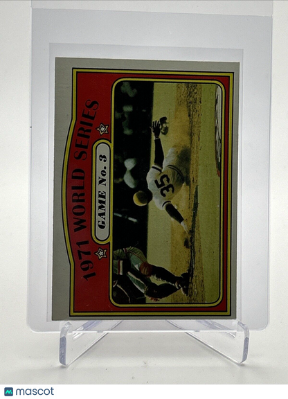 1972 Topps 1971 World Series Game No. 3 Card #225 EX Quality #2 FREE SHIPPING