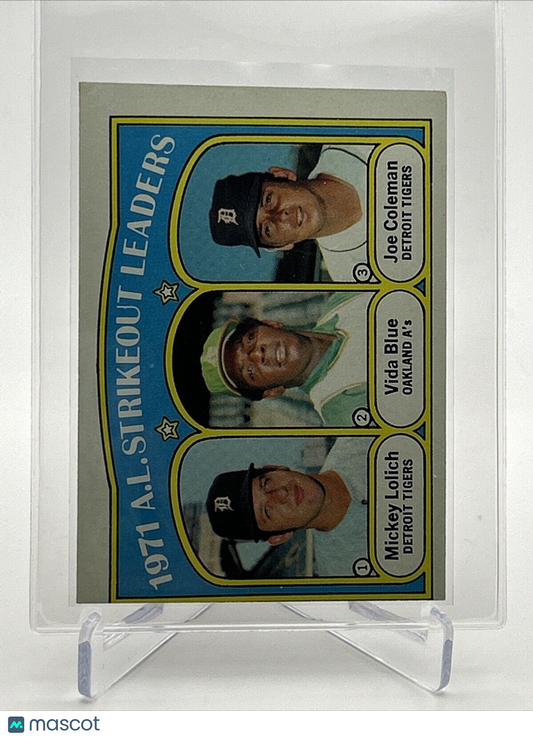 1972 Topps 1971 A.L. Strikeout Leaders Card #96 VG Quality FREE SHIPPING