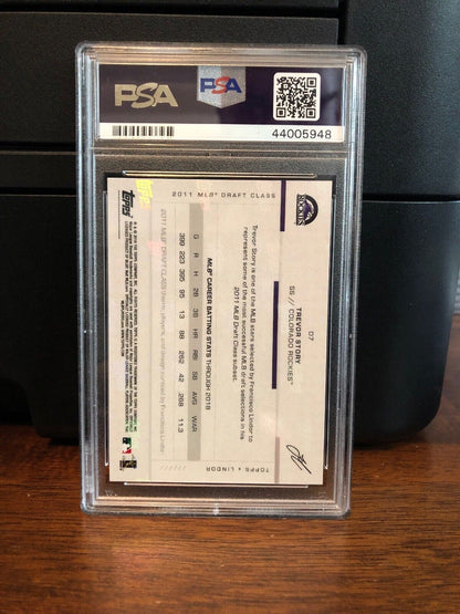 2019 Topps X Lindor Trevor Story Baseball Card #D7 PSA 10 Gem Mint