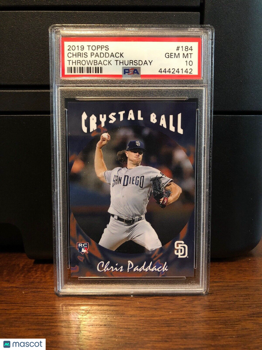 2019 Topps Throwback Thursday Chris Paddack Rookie Card #184 PSA 10 Gem