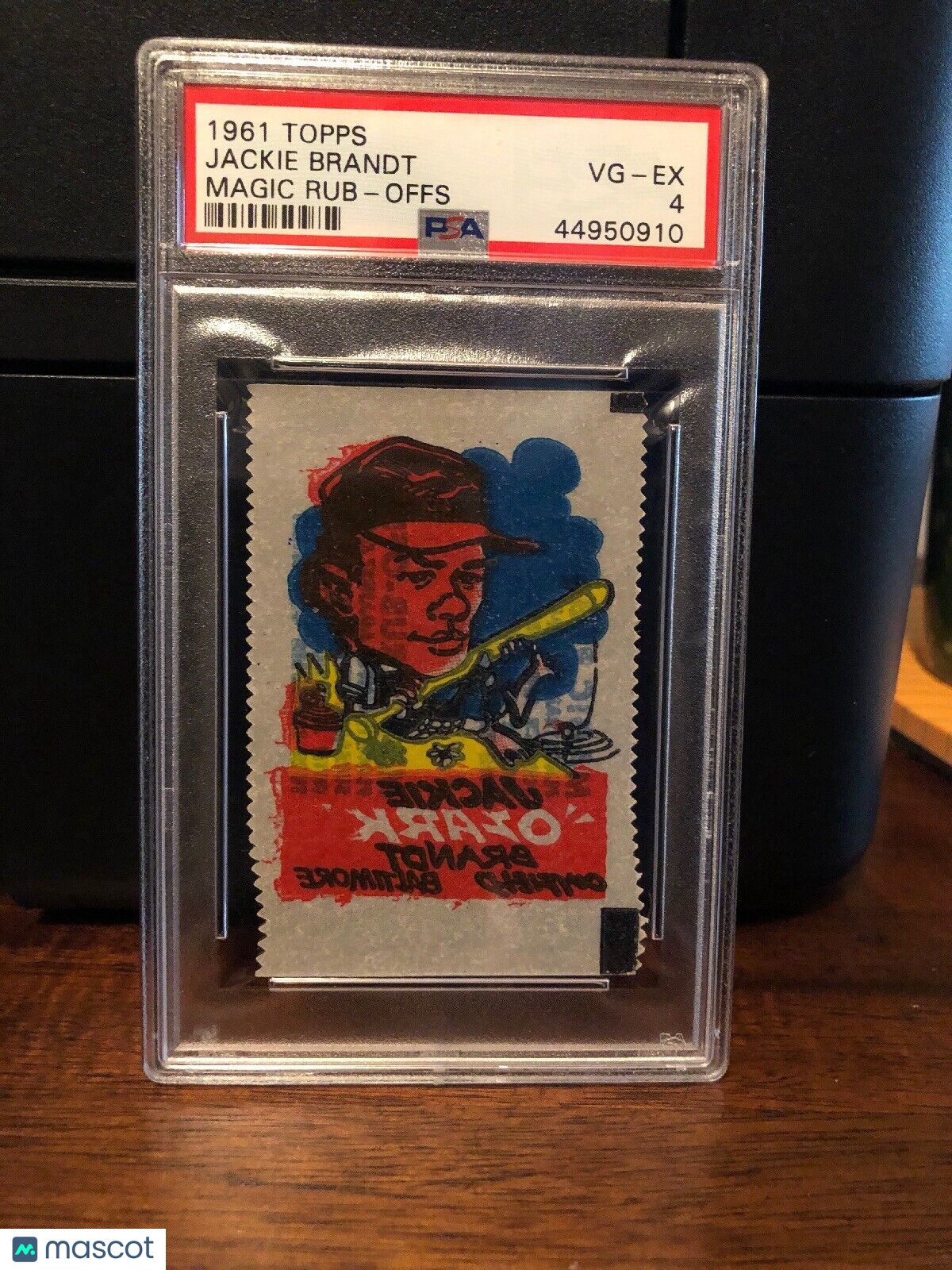 1961 Topps Magic Rub-offs Jackie Brandt Baseball Card PSA 4 VG-EX