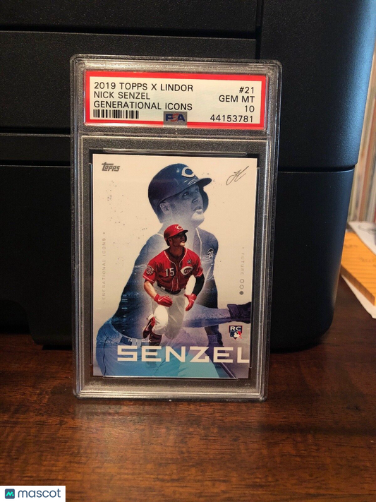 2019 Topps X Lindor Nick Senzel Rookie Baseball Card #21 PSA 10 Gem Mint