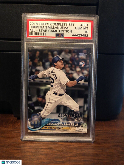 2018 Topps All-Star Game Edition Christian Villanueva Rookie Card #661 PSA 10