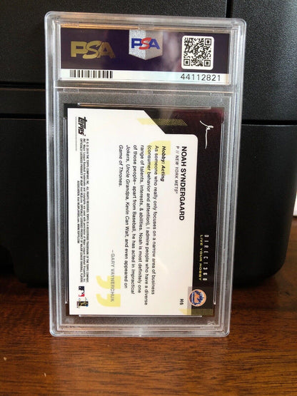 2019 Topps X Gary Vee Noah Syndergaard Baseball Card #H6 PSA 10 Gem Mint