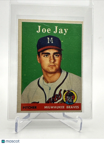 1958 Topps Joe Jay Baseball Card #472 EX-MT Quality #3 FREE SHIPPING
