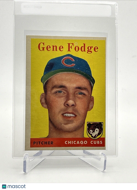 1958 Topps Gene Fodge Rookie Baseball Card #449 EX-MT Quality #3 FREE SHIPPING
