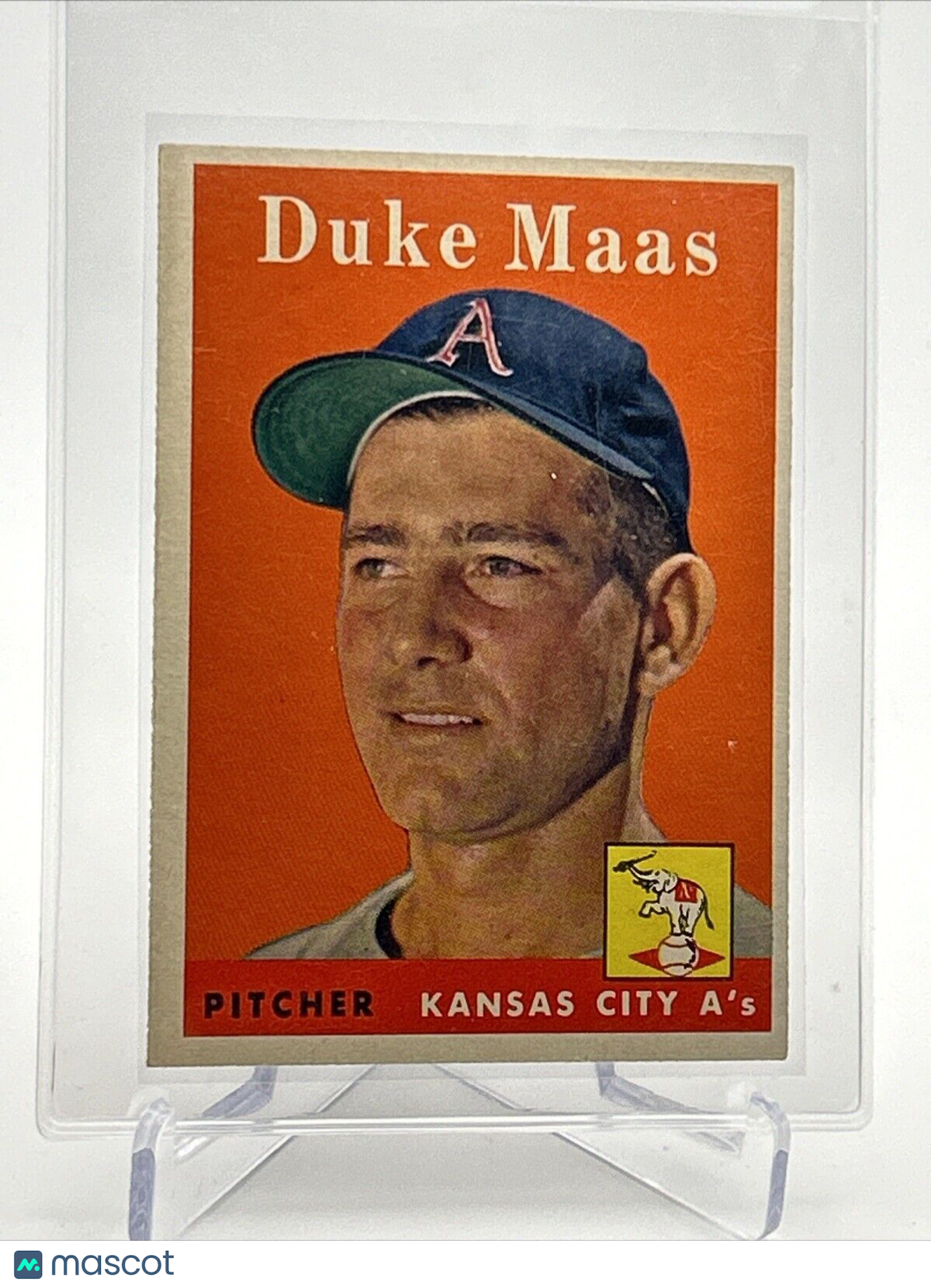 1958 Topps Duke Maas Baseball Card #228 EX-MT Quality #2 FREE SHIPPING