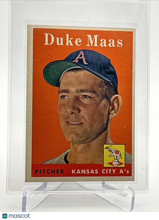 1958 Topps Duke Maas Baseball Card #228 EX-MT Quality #2 FREE SHIPPING