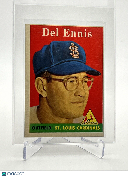 1958 Topps Del Ennis Baseball Card #60 EX-MT Quality #2 FREE SHIPPING