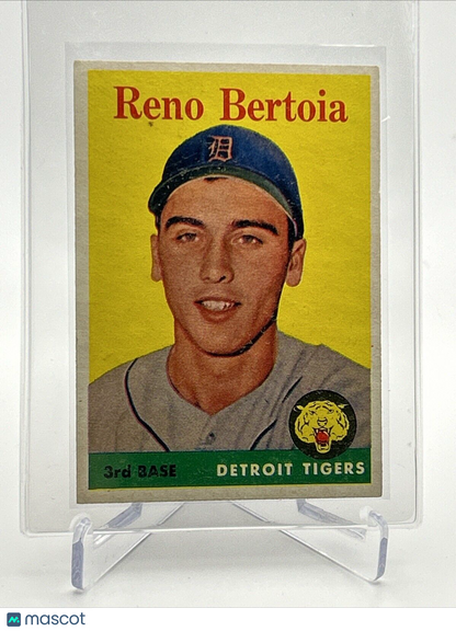 1958 Topps Reno Bertoia Baseball Card #232 EX-MT Quality #2 FREE SHIPPING