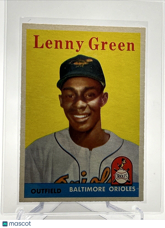 1958 Topps Lenny Green Baseball Card #471 EX-MT Quality #2 FREE SHIPPING