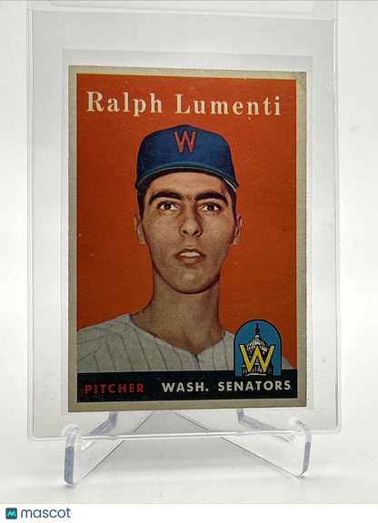 1958 Topps Ralph Lumenti Baseball Card #369 EX-MT Quality FREE SHIPPING